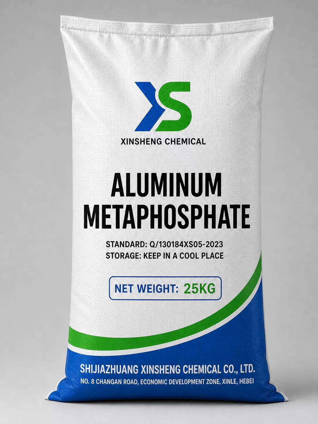 Packaging and storage for Aluminum Metaphosphate products